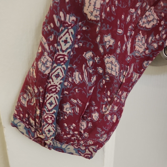 Lucky Brand Boho Floral Blouse - Picture 7 of 7